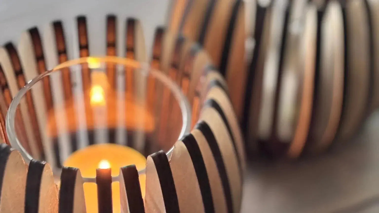 Stilren Ljuslykta i Trä - Laserskuren Plywood 3DPrintGuru