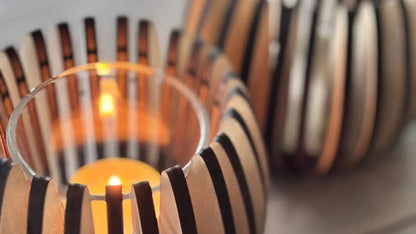 Stilren Ljuslykta i Trä - Laserskuren Plywood 3DPrintGuru