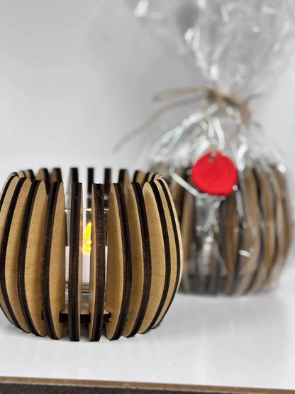 Stilren Ljuslykta i Trä - Laserskuren Plywood 3DPrintGuru